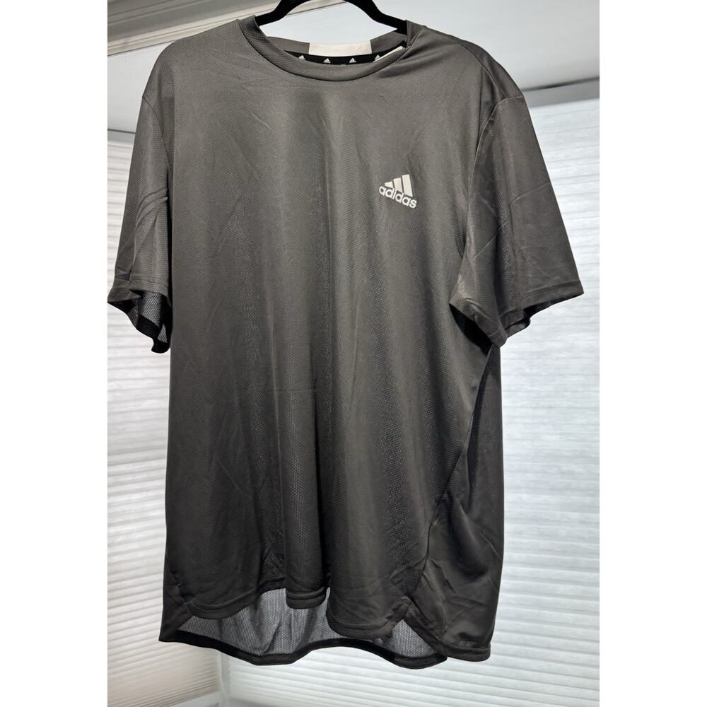 Adidas Mens Train Essentials Aeroready Training Tee Gray Shirt XL | Ret $30